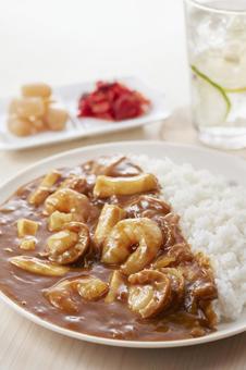 シーフードカレー シーフードカレー シーフードカレー,カレー,シーフードの写真素材
