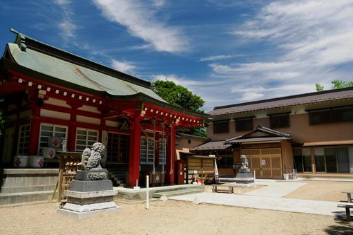 Photo, a shrine, kashima oji shrine, hiyoriyama shrine, 