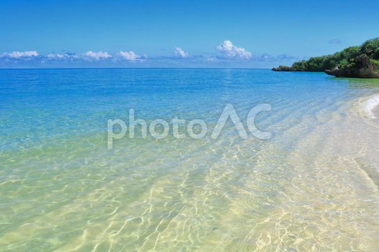 石垣島北部のプライベートビーチ 石垣島,ビーチ,海の写真素材