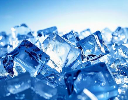 細かく砕かれた氷 細かく砕かれた氷の写真