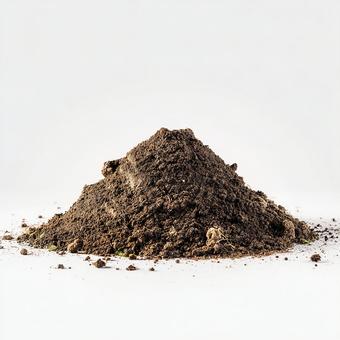 自然な色の土の塊 自然な色の土の塊の写真