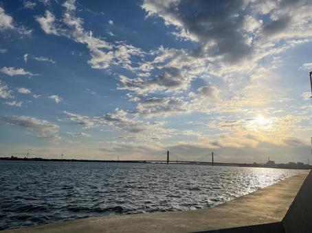 朝焼け2 朝焼け2 朝焼け,海,綺麗の写真素材
