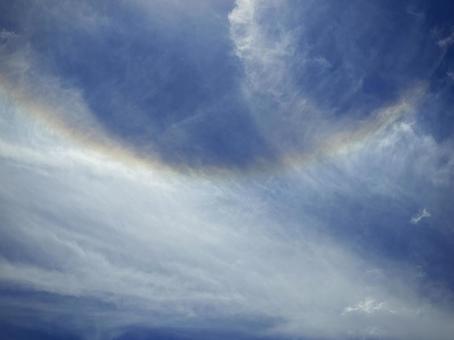 ハロ現象(日暈) 03 ハロ,日暈,ひがさの写真素材