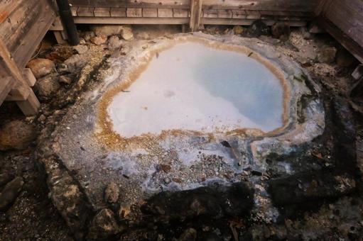 登別温泉の地獄谷 地獄谷,登別温泉,湯気の写真素材