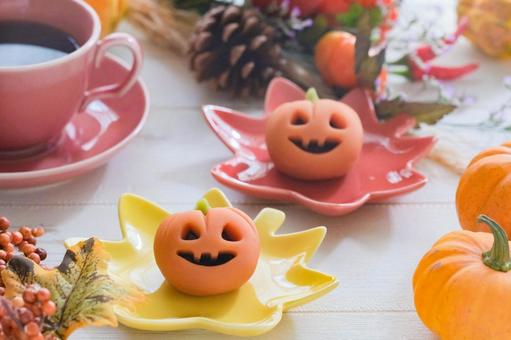 ハロウィン練り切りでお茶時間 ハロウィン練り切りでお茶時間の写真