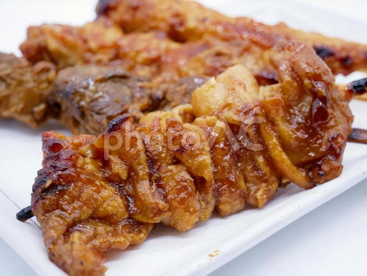 やきとり［鶏皮］ 焼き鳥,やきとり,焼鳥の写真素材