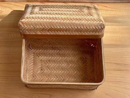 竹製 竹,弁当箱,ランチボックスの写真素材