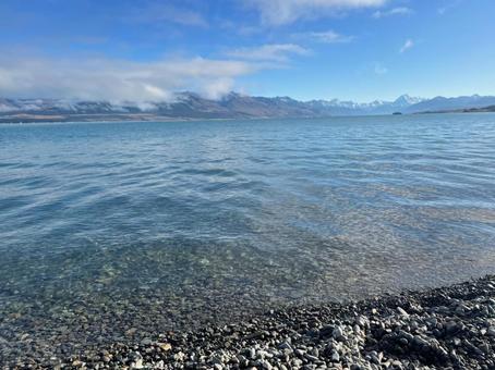 ニュージーランドの湖 ニュージーランドの湖の写真
