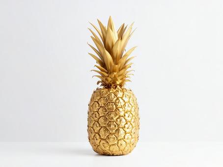 金のパイナップル 金のパイナップルの写真