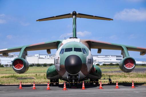 浜松基地に展示されるC1 浜松基地に展示されるC1 浜松基地,展示機,c1の写真素材