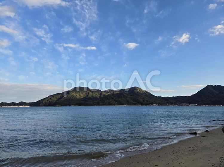 折古の浜から見る瀬戸内の海 風景,自然,瀬戸内の海の写真素材