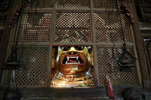 ネパール カトマンズ 夜のダルバール広場 ネパール カトマンズ 夜のダルバール広場の写真