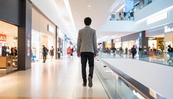 ショッピングモールを見下ろす ショッピングモールを見下ろすの写真