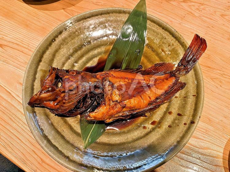 カサゴの煮付け カサゴ,魚,煮付けの写真素材