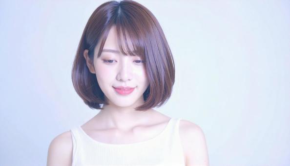ヘアスタイルモデルの写真