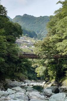 徳島県-祖谷のかずら橋 徳島県-祖谷のかずら橋 祖谷,かずら橋,橋の写真素材