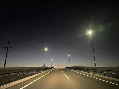 秋の朝焼けと星 秋の朝焼けと星の写真