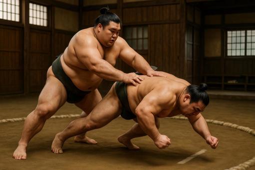 ぶつかり稽古 ぶつかり稽古の写真