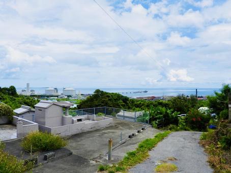 沖縄県中頭郡中城村伊舎堂の風景2 沖縄県中頭郡中城村伊舎堂の風景2 伊舎堂,泊,中城村の写真素材