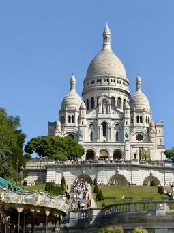 モンマルトルのサクレクール寺院 モンマルトルのサクレクール寺院の写真