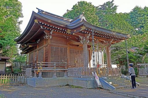 青渭神社（調布） 青渭神社,武蔵国多摩郡八座,青渭大神の写真素材