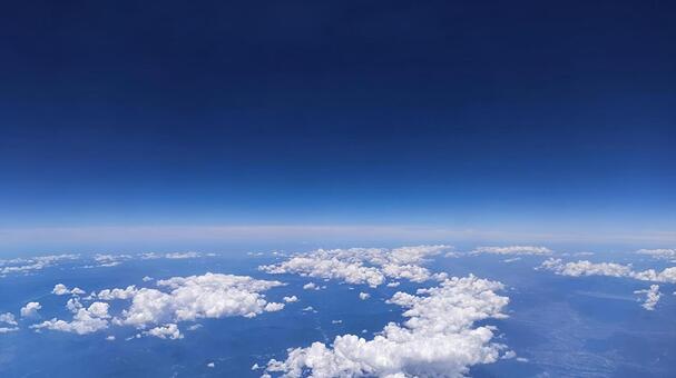 雲の上　No.111 空,空撮,地球の写真素材