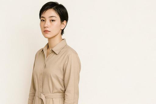 ベリーショートの女性の写真