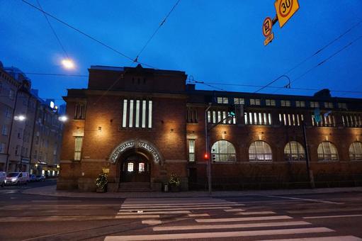 フィンランドの街並み フィンランド,ヘンルシンキ,クリスマスの写真素材