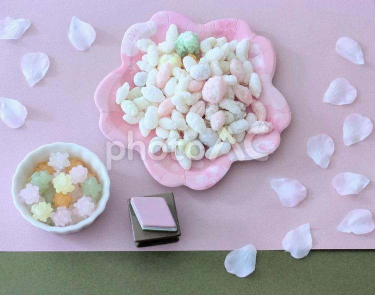 ひな祭り  雛菓子 ひな祭り,雛菓子,食べ物の写真素材