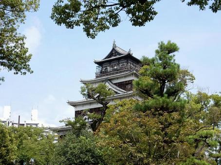 【風景写真】広島城が見える風景の写真