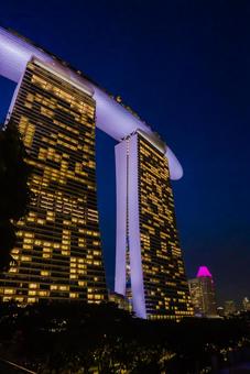 【シンガポール】マリーナベイサンズ シンガポール,マリーナベイサンズ,ベイフロントの写真素材