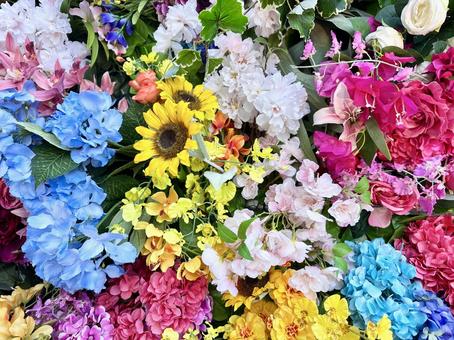 カラフルな花 1 カラフルな花 1 花,薔薇,造花の写真素材