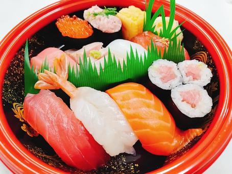 お寿司盛合せ お寿司,海鮮,和食の写真素材