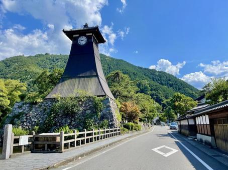 辰鼓楼(しんころう)と街並み 3 辰鼓楼(しんころう)と街並み 3 辰鼓楼,しんころう,時計の写真素材