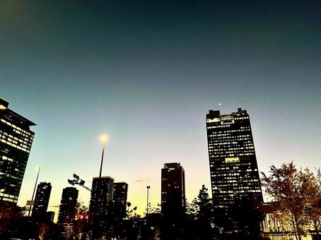 都市の街並の写真