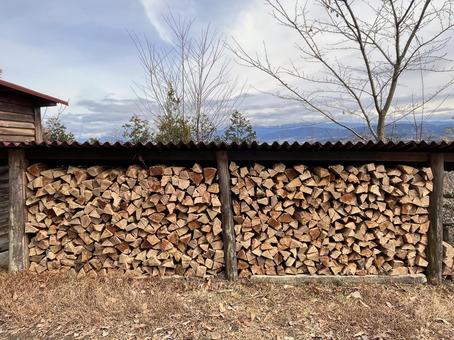 薪のある風景 薪のある風景の写真