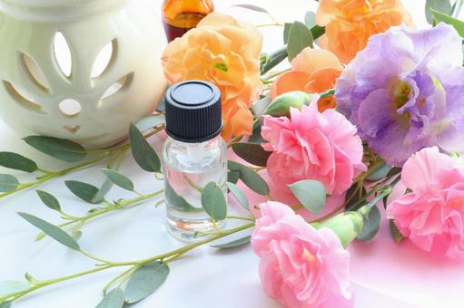 お花と香りでリラックス　３ アロマテラピー,花,花束の写真素材