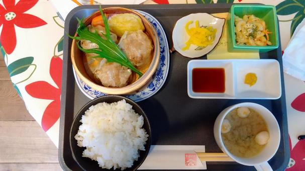 道の駅で食べたジャンボ焼売 道の駅で食べたジャンボ焼売の写真