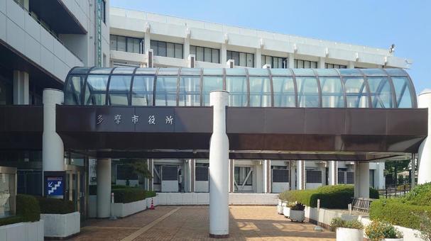 多摩市役所 市庁舎 東京都多摩市 多摩市役所 市庁舎 東京都多摩市 多摩市役所,本庁舎,行政機関の写真素材