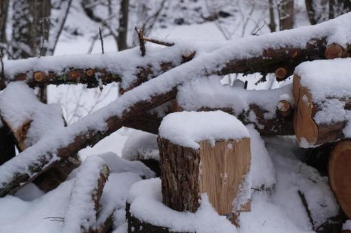 雪景色 雪景色の写真
