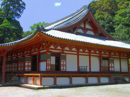 大阪府-観心寺-国宝-金堂-近景 大阪府-観心寺-国宝-金堂-近景 観心寺,寺,檜尾山の写真素材