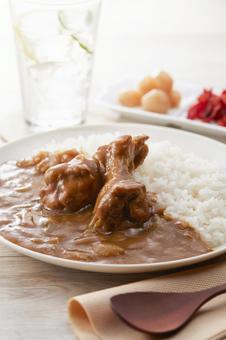 ホロっと柔らかい鶏手羽元カレー ホロっと柔らかい鶏手羽元カレー 手羽元カレー,カレーライス,手羽元の写真素材