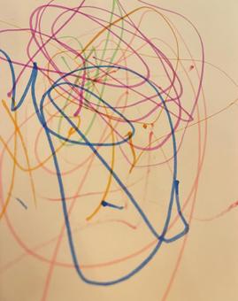 一歳児の絵 一歳児の絵の写真