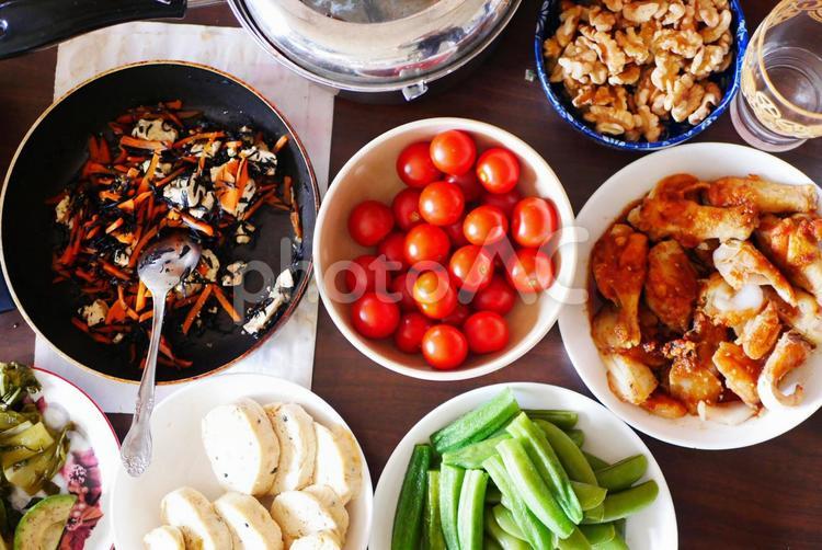 並べられた料理 料理,キッチン,食材の写真素材