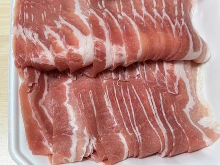 豚肉　しゃぶしゃぶ 豚肉,しゃぶしゃぶ,豚ロース肉の写真素材