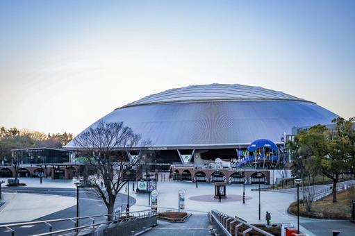 西武ドーム 西武球場,駅前,ドームの写真素材