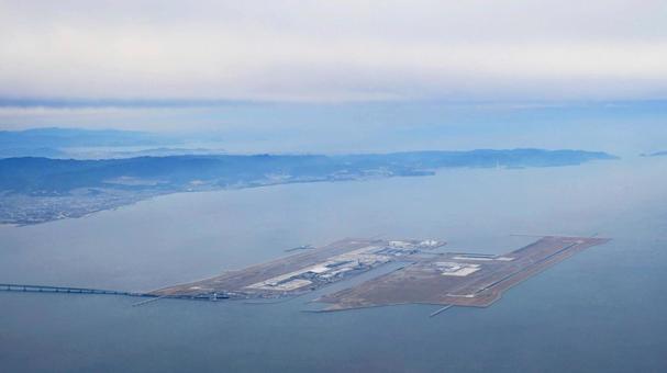 関西国際空港の空撮 関西国際空港,関空,空港の写真素材