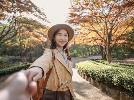 デートする女性_AS000002 デートする女性_AS000002の写真