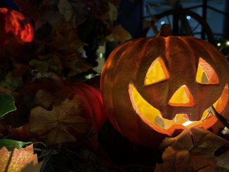 ハロウィンの飾り-かぼちゃのランタン ハロウィンの飾り-かぼちゃのランタンの写真