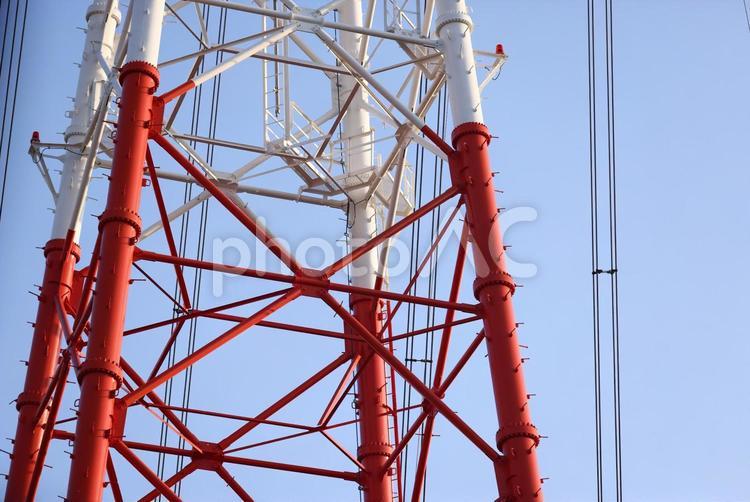 鉄塔のイメージ 高圧線,電線,高圧電力の写真素材